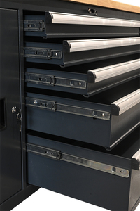 Oem 2m nhiệm vụ nặng nề không thấm nước Thép công cụ di động tủ với 10 ngăn kéo và Pegboard cho nhà để xe lưu trữ - Product Image 5