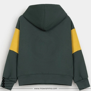 Sweat à capuche d'hiver surdimensionné tendance, 100% coton molletonné, poids lourd, uni, teint, logo personnalisé brodé, imprimé, unisexe - Product Image 4