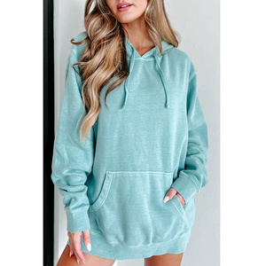 Sudaderas con capucha con logotipo personalizado para mujer, sudaderas con capucha para mujer, de talla grande sudaderas con capucha, transpirables, anticontracción, sudaderas con hombros caídos para mujer - Product Image 1