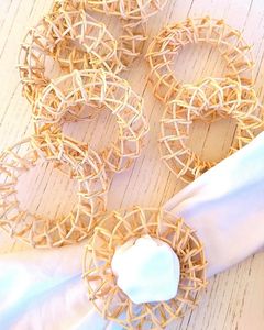 Ronds de serviette en osier naturel durable faits à la main écologiques avec couleur personnalisée pour décoration de fête fabriqués au Vietnam - Product Image 6