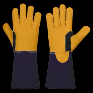 Gants de soudage TIG sur mesure en cuir pleine fleur très résistants, à fort pouvoir de résistance, avec renfort en Kevlar, résistants à la chaleur, durables, très vendus - Product Image 2