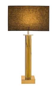 Lampe de table décorative moderne de luxe en verre doré brillant finition chromée élégante pour salon chambre à coucher pour décor Diwali - Product Image 5