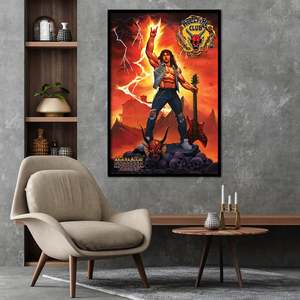 Póster de Estilo Moderno de Stranger Things 4, Decoración de Pared con Diseño de Hellfire Club Rock God - Product Image 4