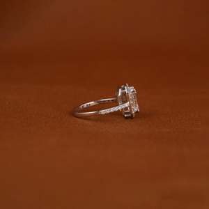 Ensemble de fiançailles en moissanite et diamant de haute qualité, couleur D, VVS, argent S925, bagues de couple avec sertissage à griffes pour mariage féminin - Product Image 2