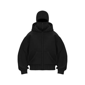 Sudadera con Capucha Negra para Hombre, Nueva Moda 2026, Fabricada por el Fabricante, Sudadera con Cremallera de Alta Calidad, Sudadera con Capucha y Cremallera para Hombre - Product Image 4