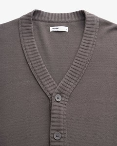 Cárdigan de Manga Larga con Cuello en V para Hombre, de Alta Calidad, Ajuste Holgado, Logotipo Privado Personalizado Bordado, 100% Algodón de Punto Grueso, para Otoño - Product Image 3