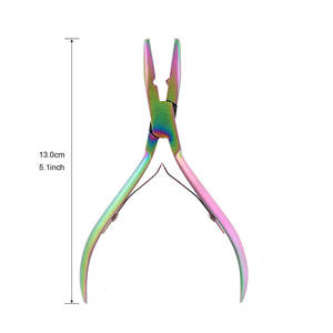 Alicates para extensiones de cabello de titanio de alta calidad, herramienta profesional de salón para extensiones de cabello duraderas - Product Image 2