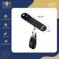Báscula Digital para Equipaje HOFFEN HO-L5, Pantalla LCD Retroiluminada, Capacidad de 50 kg, Plástico ABS Resistente, Precisión de 10 g, Más Vendida