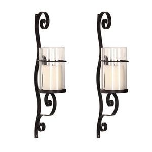 Classic Iron Candle Sconces <b>Wall</b> Mounted Indoor Livingroom Hallway Home <b>Lighting</b> Timeless Elegant Traditional Style - Product Image 2