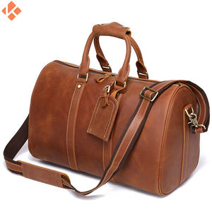 Bolso de lona de cuero genuino 100% ligero de alta calidad Nuevo diseño Bolso de lona grande - Product Image 3