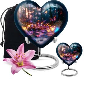 Hermosa vista con mariposas Combo de 3 (urna de 10 pulgadas y urna de recuerdo Juego de 2) - Product Image 5