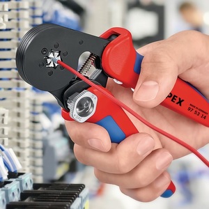 KNIPEX <b>Wire</b> End <b>Crimping</b> Pliers with Overall Length 180mm Burnished 0.08-16 Mm (AWG 28-6) Multi-Component Grips - Product Image 5