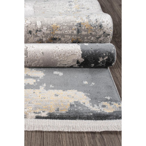 Tapis moderne beige Netline Home Depot MD007 80x150 cm en fibres synthétiques durables, anti-peluches, facile à nettoyer pour chambre et bureau - Product Image 4
