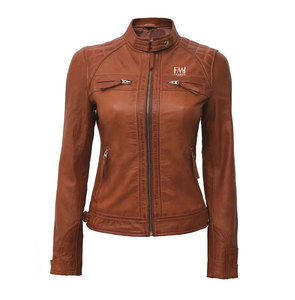 In Unique Color Casual 100% Polyester Fabric Women Motorcycle <b>Jacket</b> Quilted Knitted with Private Label for <b>Ladies</b> - Product Image 1