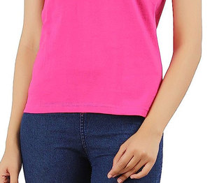 เสื้อยืดสีชมพูเข้มผ้าฝ้าย 100% เสื้อยืดสีสันสดใสโลโก้ที่กําหนดเองสําหรับผู้ชายผู้หญิงเสื้อยืด unisex - Product Image 4