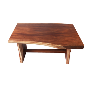 Table à manger en bois de suar moderne artisanale avec plateau plat et pieds en panneaux de bois massif pour salle à manger, meubles de maison - Product Image 4
