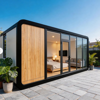 Prêt à être expédié : Cabane de luxe Apple de 40 pieds, maisonnette modulaire préfabriquée Airbnb pour complexe hôtelier australien