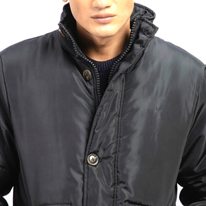 Doudoune personnalisée pour hommes, manteaux noirs pour hommes imperméable, stock de doudoune streetwear de haute qualité - Product Image 2