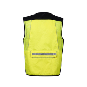 เสื้อกั๊กนิรภัยพร้อมกระเป๋าสะท้อนแสงปรับแต่งโลโก้ได้พิมพ์สีทึบ - Product Image 6