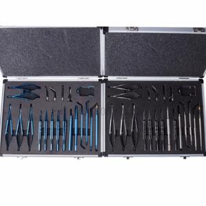 Juego de 21 Piezas de Instrumental Oftálmico Intraocular para Cirugía de Cataratas, Microherramientas Reutilizables, Instrumental Quirúrgico Manual de Acero para Ojos, Certificado CE, 1 Año de Garantía - Product Image 1