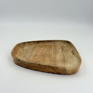 Hot <b>Sale</b> Mango Wood Plate Food <b>Safe</b> Wooden Serving Platter Tray Smooth Serving Plate Dining Tabletop Serveware - Product Image 3
