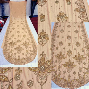 Tissu en satin de soie somalienne Dirac multicolore pour la confection de vêtements, de vêtements de nuit et de tenues de mariage - Product Image 5