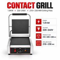Grill de contact commercial en acier inoxydable, surface antiadhésive, presse à griller plate complète, machine à griller à prix avantageux pour usage en restaurant