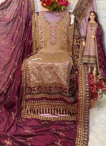 Nouveau costume indien traditionnel pakistanais Salwar Kameez avec broderie travail robe de Style moderne - Product Image 2