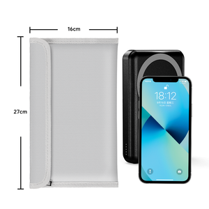 YHX UL94 V0 taşınabilir 10000 MAh mobil güç bankası yanmaz ve patlamaya dayanıklı pil kutusu yanmaz güç bankası saklama çantası - Product Image 4