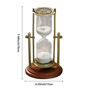 Premium Quality Custom Shape Sand Timer Brass Glass <b>Frame</b> for <b>Wedding</b> Gifting in Bulk Quantity - Product Image 2