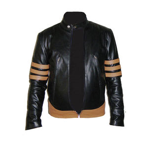 Chaqueta de piel de oveja para hombre con cuello alto estilo callejero - Product Image 1