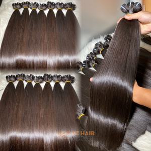 Máquina de trama doble al por mayor, extensiones Remy vietnamitas de trama recta, tejido de pelo liso sedoso negro natural - Product Image 4