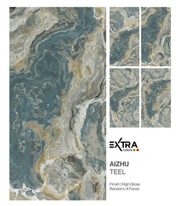 Azulejos de Porcelana Esmaltada con Acabado Brillante AIZHU TEEL 600X1200 - Product Image 3