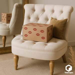 Caja postal de cartón resistente de 32.5x21x12.5 cm, autoensamblable, con tapa, para organizar ropa y zapatos (Anonymous) - Product Image 6