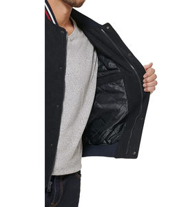 Chaqueta Universitaria Unisex Resistente al Agua, Forro Acolchado Cortavientos, Ropa Deportiva para Exteriores, Bordado Personalizado para Equipos Escolares - Product Image 3