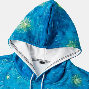 Sudadera con capucha personalizada de moda para hombre de alta calidad, ropa de calle de invierno, patrón estampado, suministro al por mayor, Sudadera con capucha de sublimación - Product Image 3