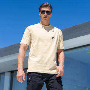 Venta al por mayor personalizar O cuello camisetas de calidad superior de manga corta O cuello camisetas Fitness sudor absorbente y cómodo camisetas - Product Image 5