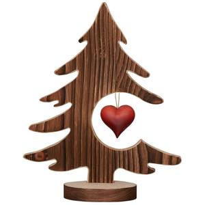 Decoración de árbol de Navidad de madera de mesa para mesas de comedor de vacaciones, escritorios de oficina e interiores inspirados - Product Image 3