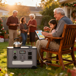 เครื่องกำเนิดไฟฟ้าพลังงานแสงอาทิตย์1200W สถานีพลังงานแบบพกพาแบตเตอรี่ LiFePo4 45Ah - Product Image 6