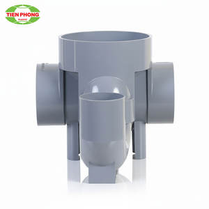 Nouveau raccord de tuyau de siphon horizontal à 90 branches à trois branches 2025 pour système de drainage et de plomberie d'égout - Product Image 3