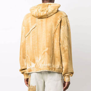 Precio barato al por mayor pulóver sudaderas con capucha gota hombro pesado peso térmico invierno hombres sudaderas con capucha 100% algodón polar - Product Image 3