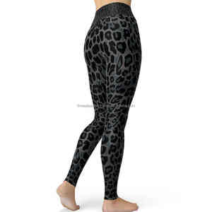 2025 Custom logo Breathable Quick Dry <b>Tights</b> Woman Leggings Custom Sublimation <b>Leopard</b> Printed Leggings for Women's - Product Image 3