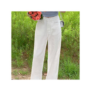 <b>Summer</b> Cool <b>Pants</b> Cotton <b>Pants</b> Wide Fit Hush Cotton Wide <b>Pants</b> Fall Straight Down - Product Image 5
