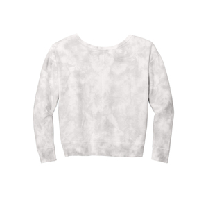 Sudadera con logotipo personalizado para mujer, jersey de manga larga de invierno con tinte de corbata, sudadera acogedora de tela polar para uso diario - Product Image 2