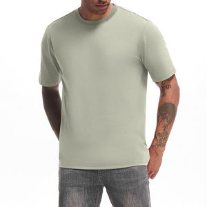 T-shirt unisexe personnalisé à col rond, manches courtes, coton et polyester de qualité supérieure, t-shirt vierge pour homme - Product Image 2
