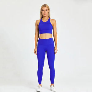Conjunto de Fitness para gimnasio de alta calidad personalizado 2025, Sujetador deportivo transpirable sin costuras, conjunto de Yoga de estilo Simple con patrón de impresión sólida elegante - Product Image 2