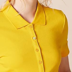 Nouveau design porter femmes boutons à séchage rapide Polo Fitness course respirant couleur unie polos vierges à manches courtes - Product Image 5