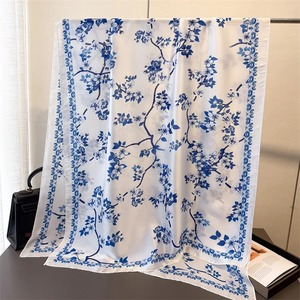 Léger 100% pur foulard en mousseline de soie pour les femmes concepteur de luxe inspiré plaine en mousseline de soie cou Wrap USA Style doux au toucher écharpes - Product Image 1