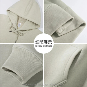 Vêtements pour hommes, sweats à capuche, streetwear, 400 g/m², sweats à capuche en polaire pour garder au chaud, sweats à capuche unis, sweats à capuche d'hiver, prix bas - Product Image 4