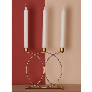 Candelabro de corona de cristal, soporte de luz de té, candelabros votivos de Metal, conjunto de cristal dorado, 2023, 2 uds. - Product Image 6